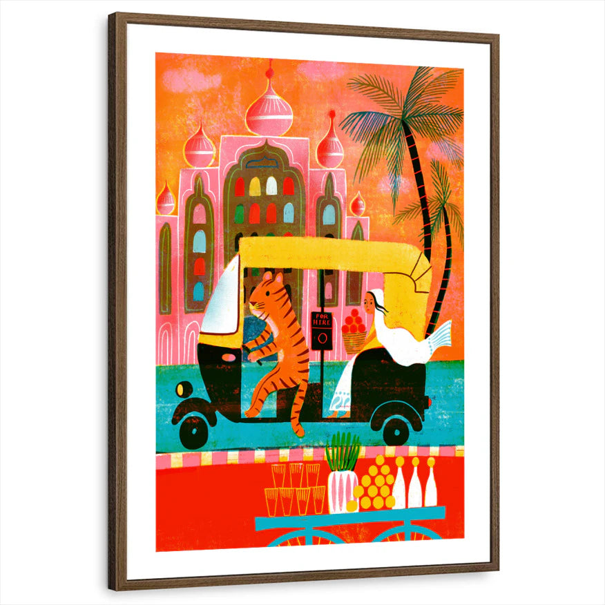 framed-print-brown-walnut-white-border