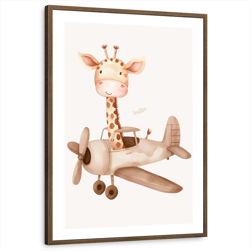 framed-print-brown-walnut-white-border