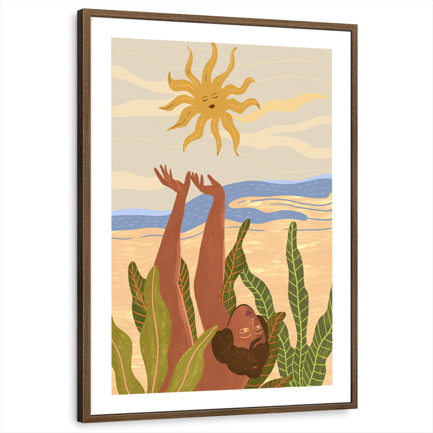 framed-print-brown-walnut-white-border