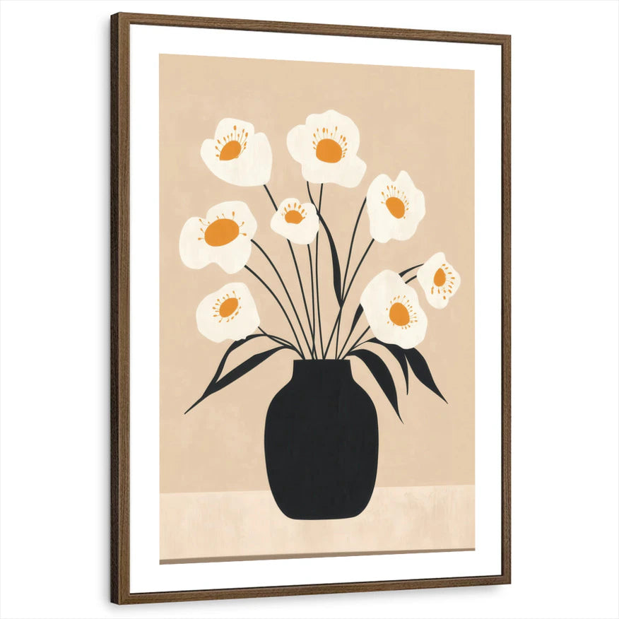 framed-print-brown-walnut-white-border