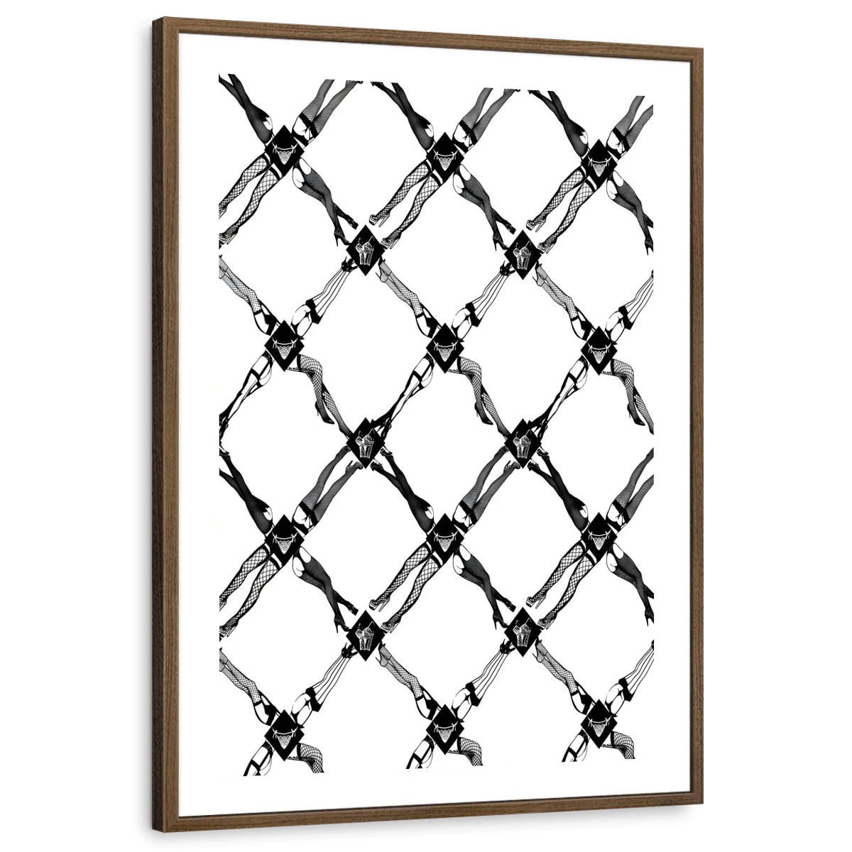 framed-print-brown-walnut-white-border