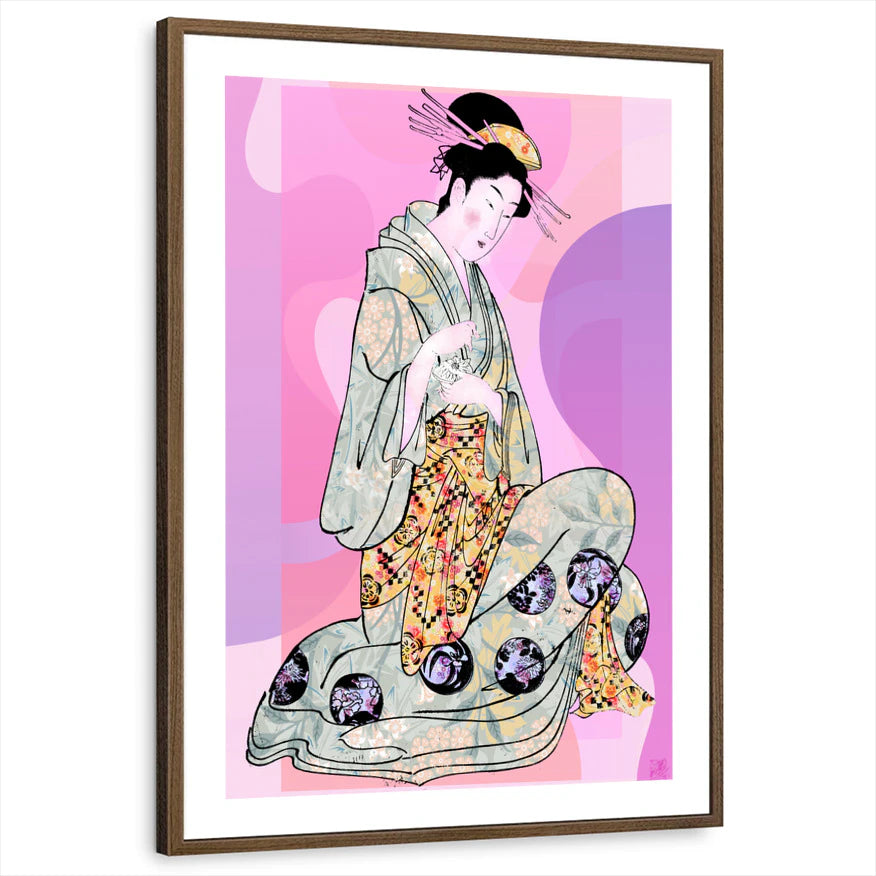 framed-print-brown-walnut-white-border