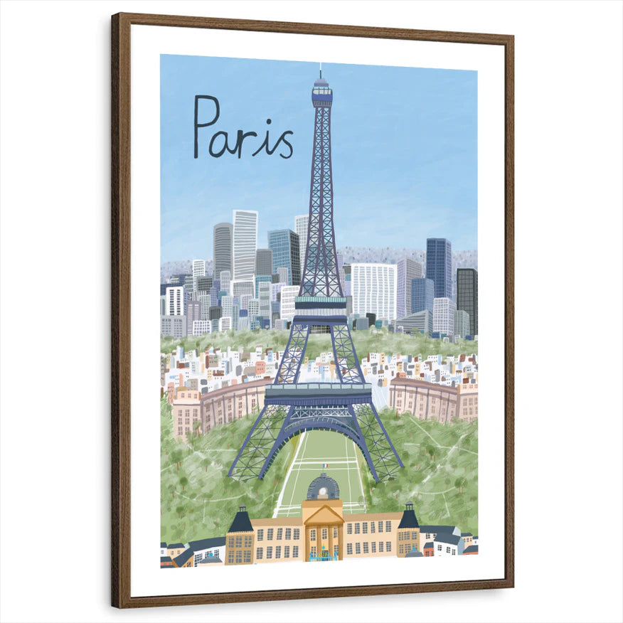 framed-print-brown-walnut-white-border
