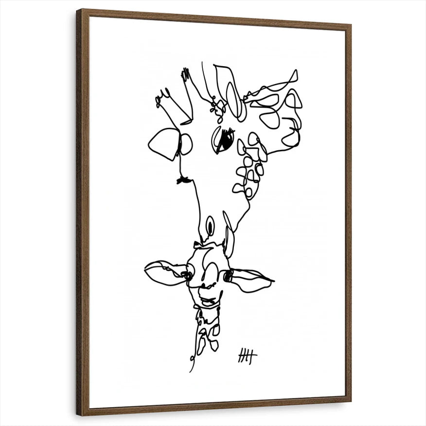 framed-print-brown-walnut-white-border