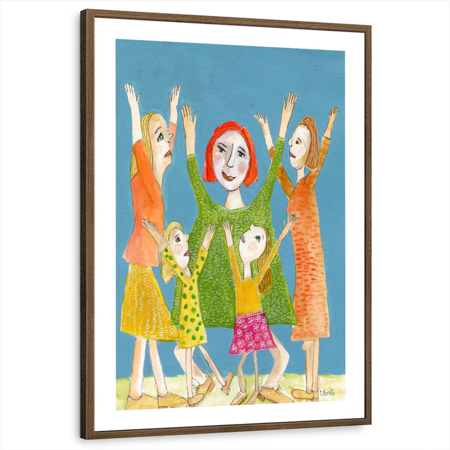 framed-print-brown-walnut-white-border