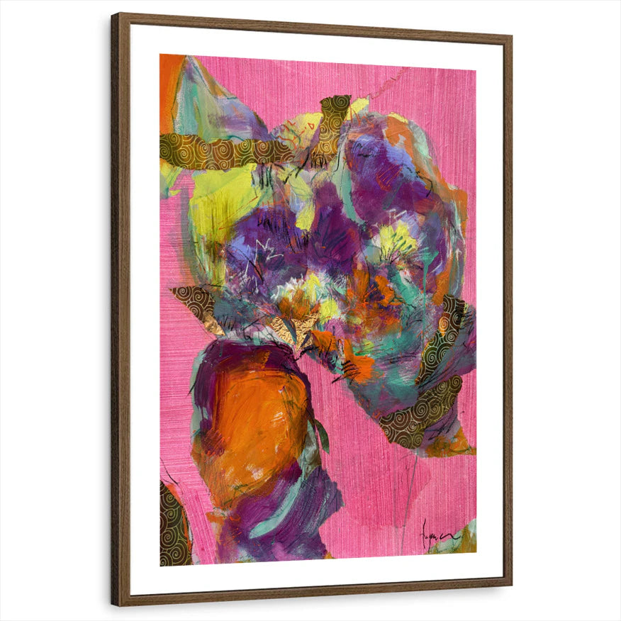 framed-print-brown-walnut-white-border