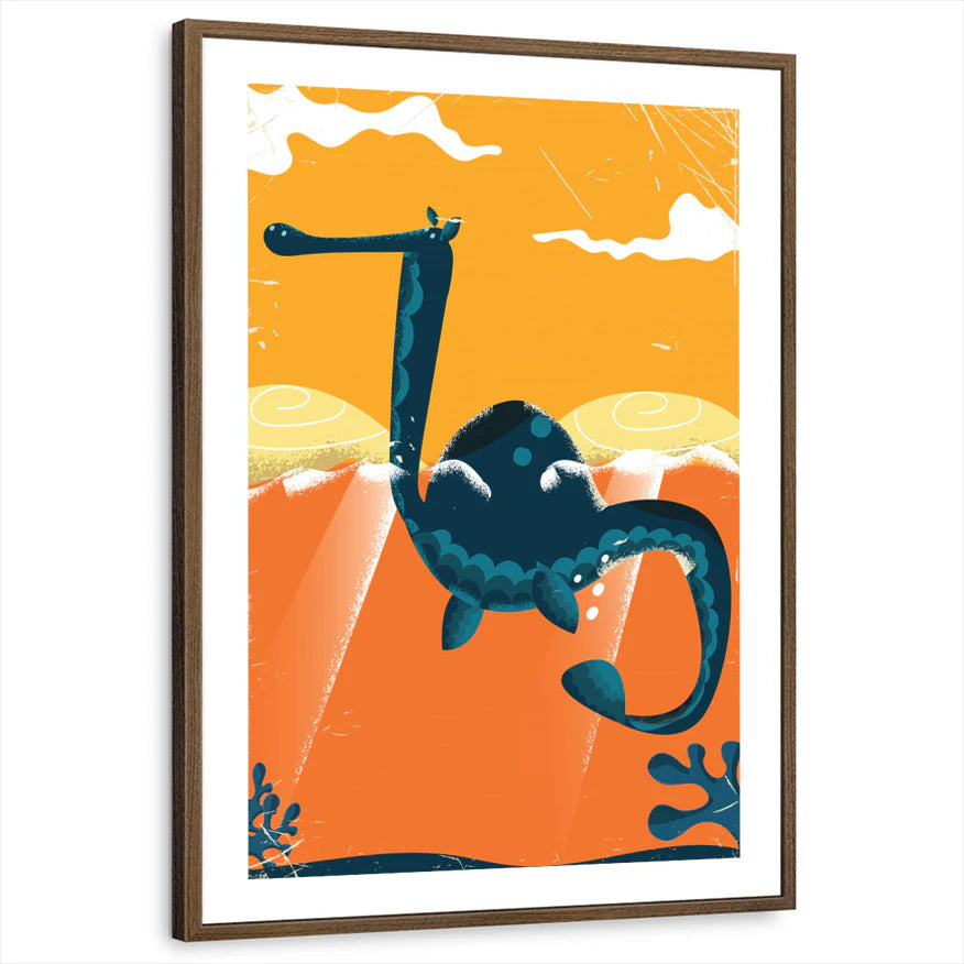 framed-print-brown-walnut-white-border