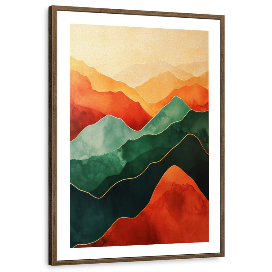 framed-print-brown-walnut-white-border