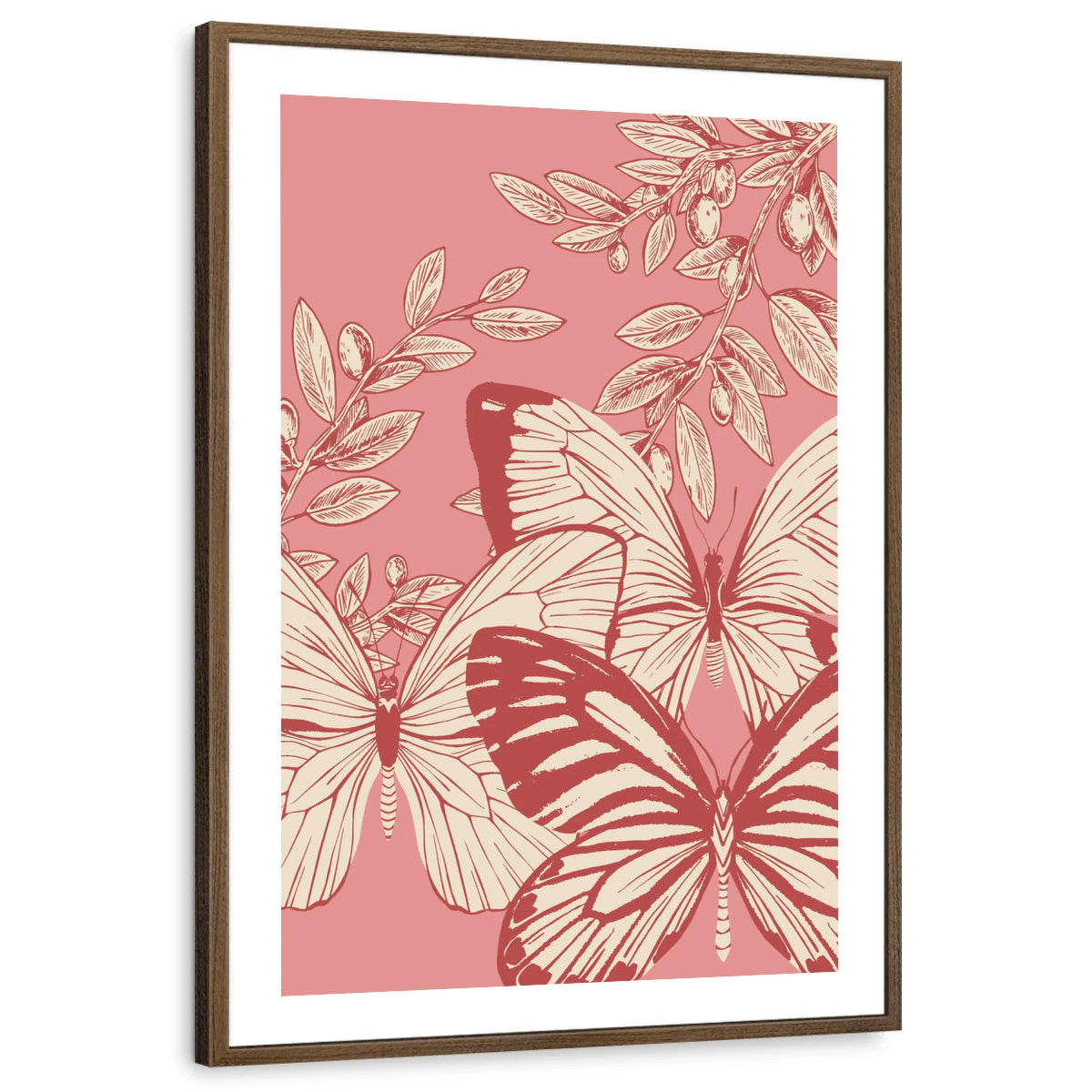 framed-print-brown-walnut-white-border