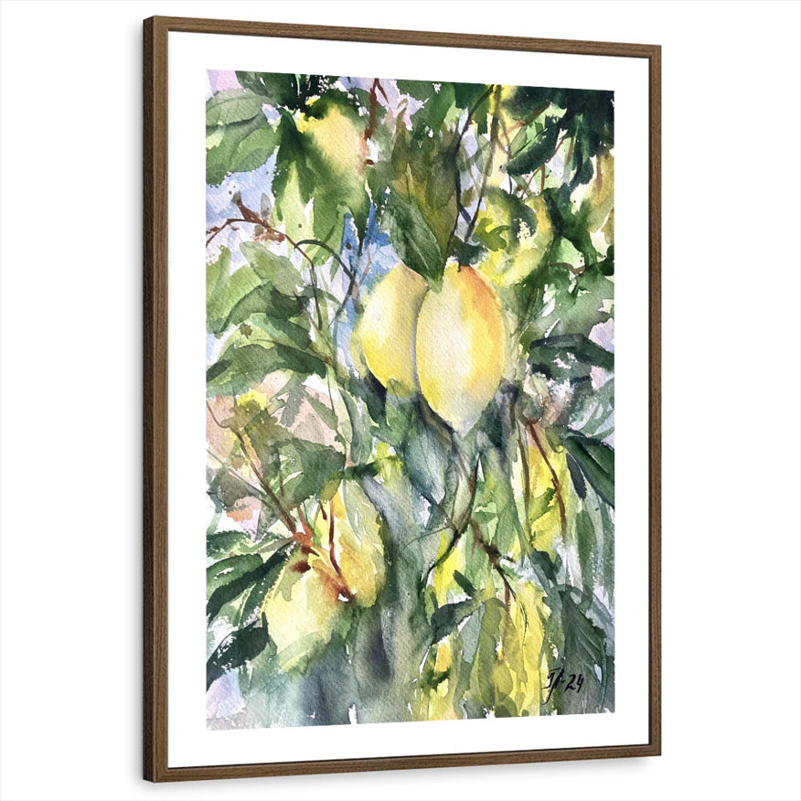 framed-print-brown-walnut-white-border