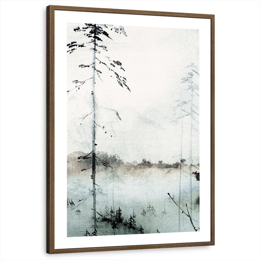 framed-print-brown-walnut-white-border
