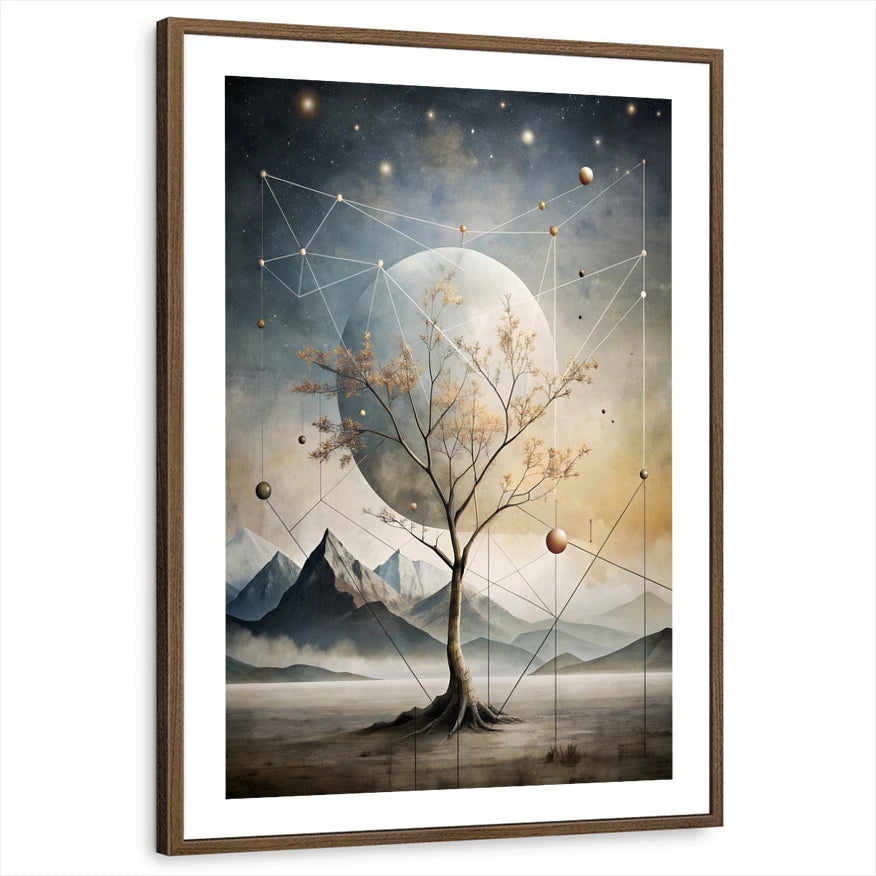 framed-print-brown-walnut-white-border