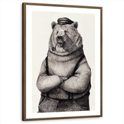 framed-print-brown-walnut-white-border