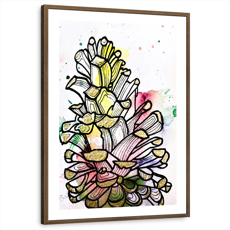 framed-print-brown-walnut-white-border