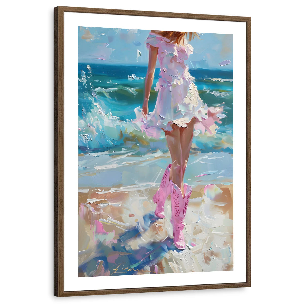 framed-print-brown-walnut-white-border