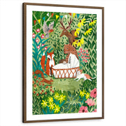 framed-print-brown-walnut-white-border