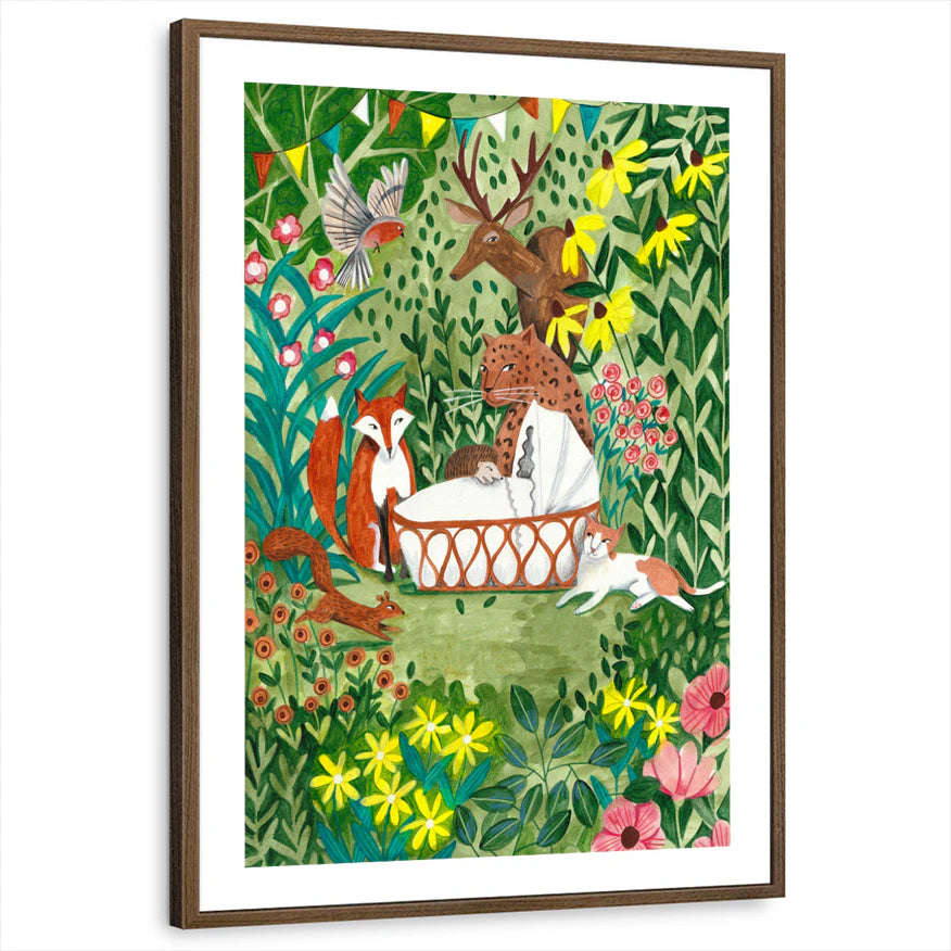 framed-print-brown-walnut-white-border
