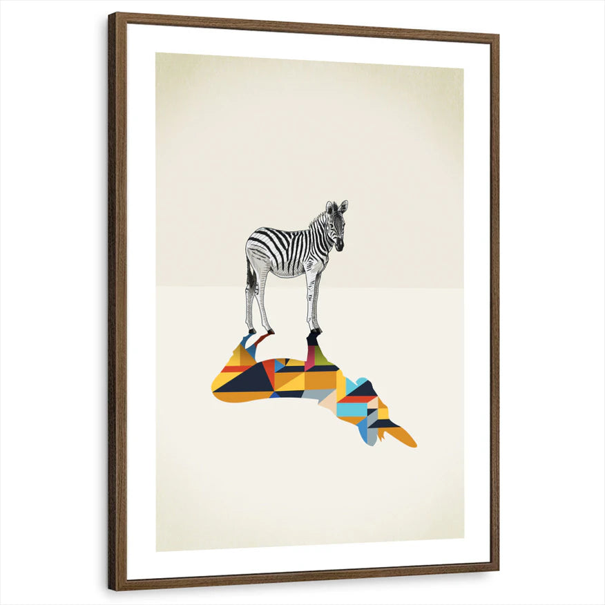 framed-print-brown-walnut-white-border