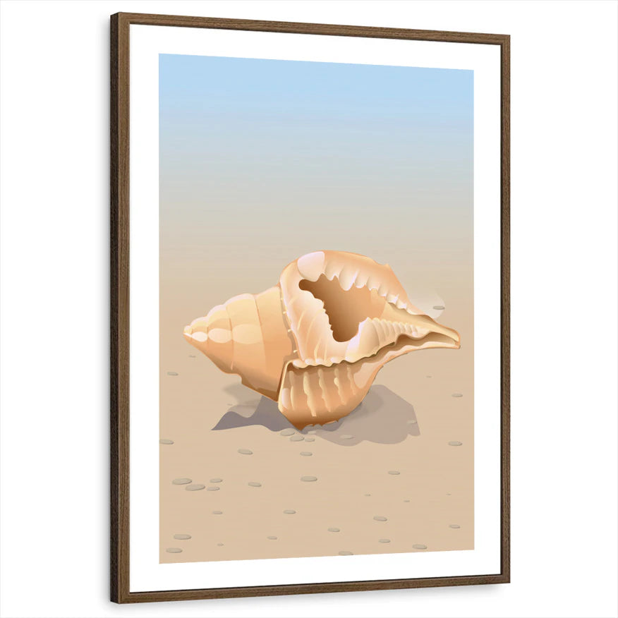 framed-print-brown-walnut-white-border
