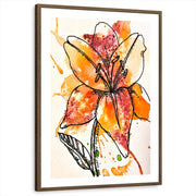 framed-print-brown-walnut-white-border