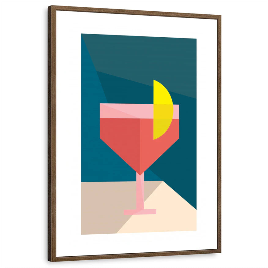 framed-print-brown-walnut-white-border