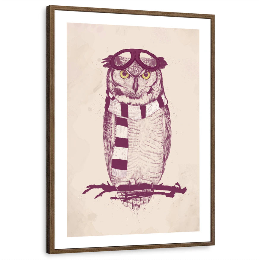 framed-print-brown-walnut-white-border