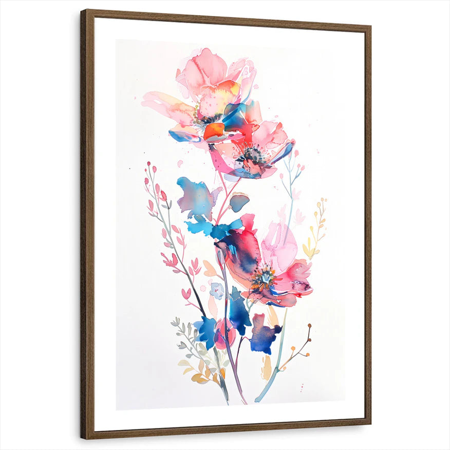 framed-print-brown-walnut-white-border