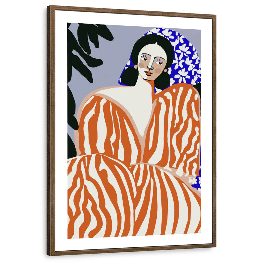 framed-print-brown-walnut-white-border