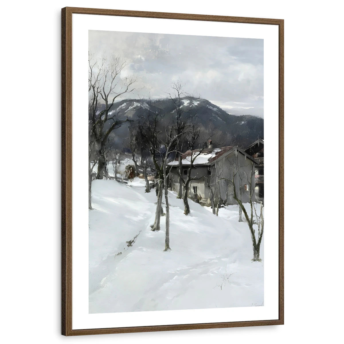 framed-print-brown-walnut-white-border