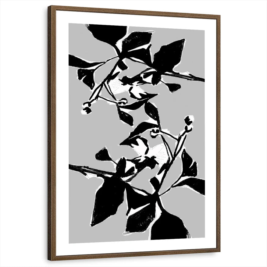 framed-print-brown-walnut-white-border