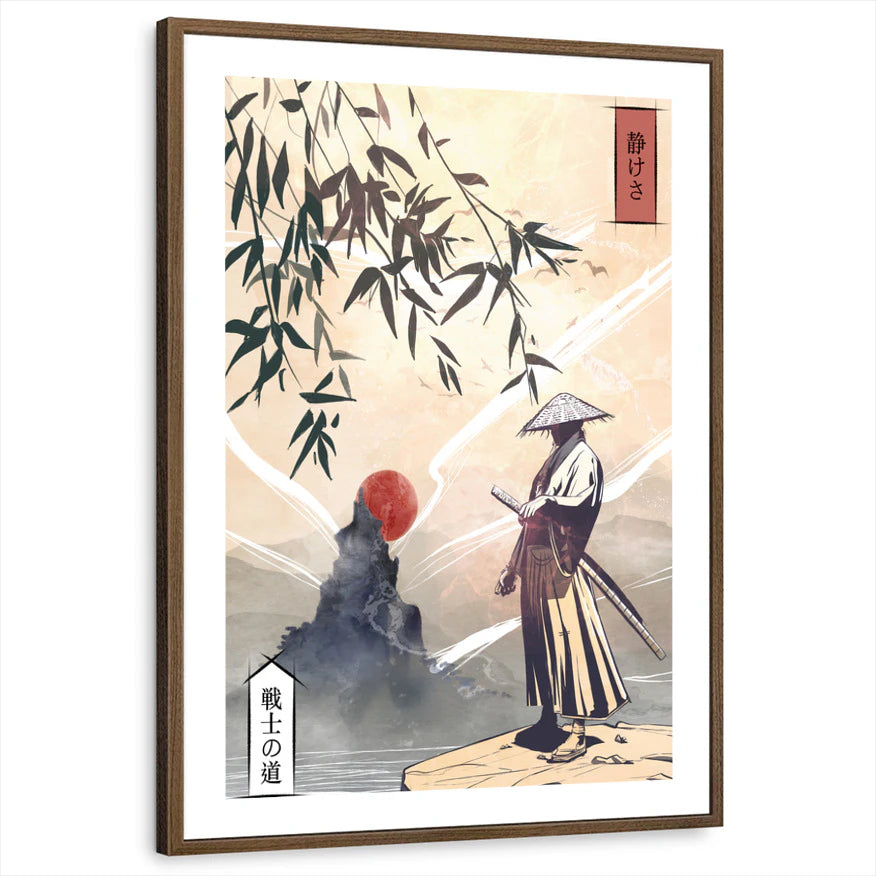 framed-print-brown-walnut-white-border