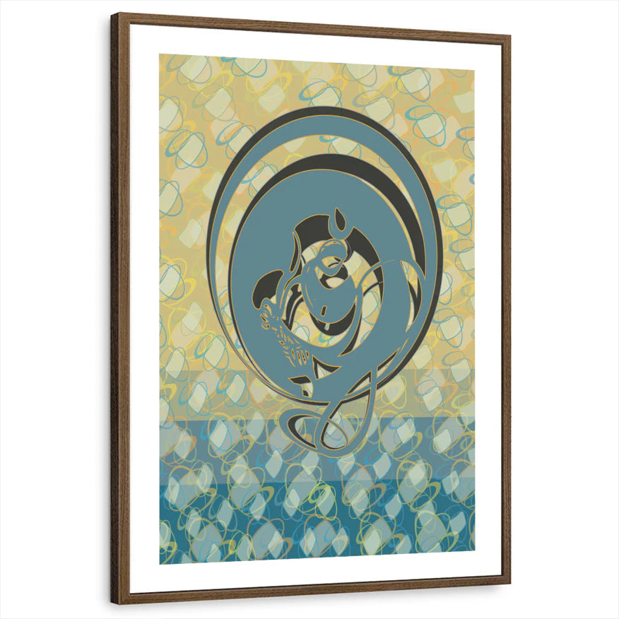 framed-print-brown-walnut-white-border