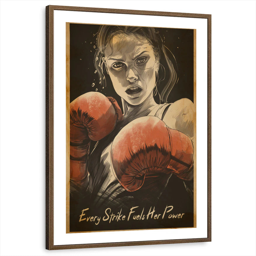 framed-print-brown-walnut-white-border