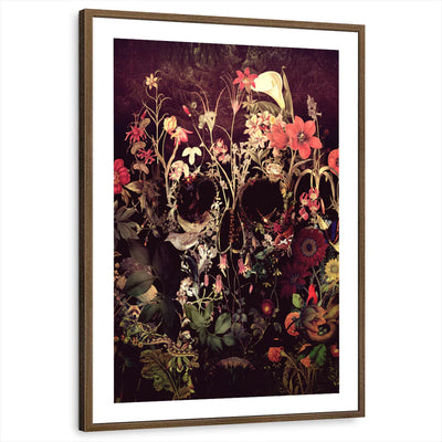 framed-print-brown-walnut-white-border