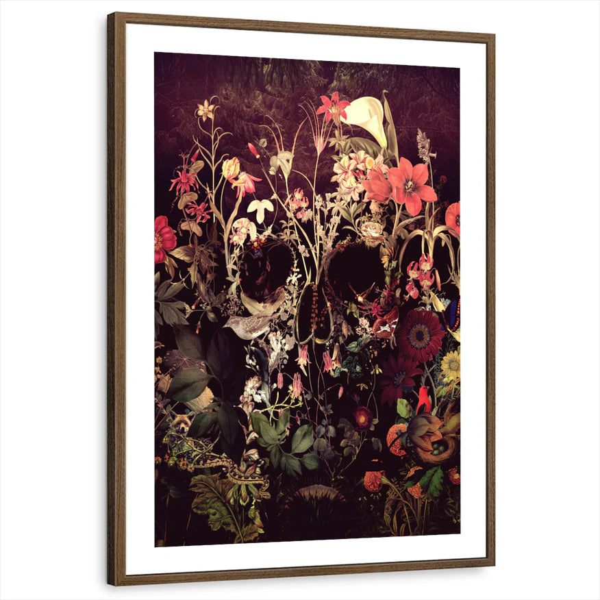 framed-print-brown-walnut-white-border