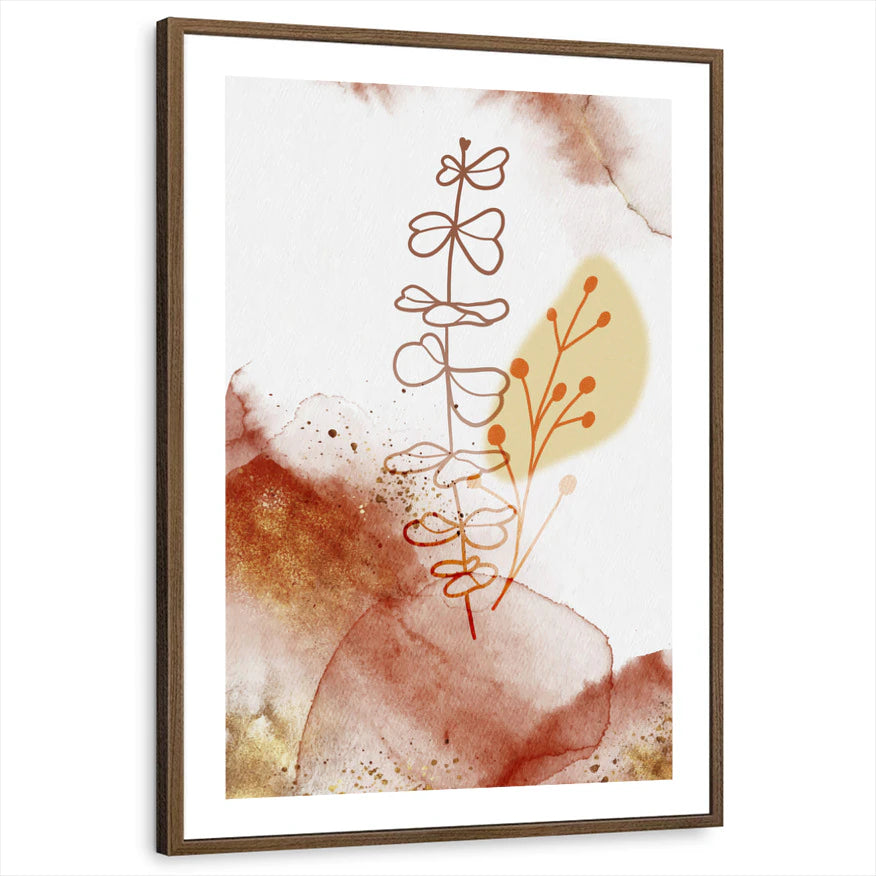 framed-print-brown-walnut-white-border