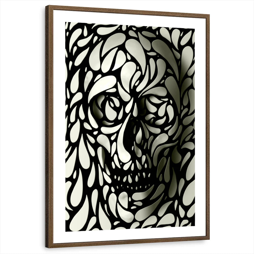 framed-print-brown-walnut-white-border