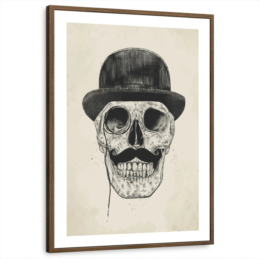 framed-print-brown-walnut-white-border