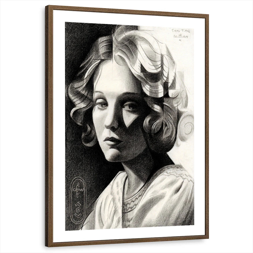 framed-print-brown-walnut-white-border