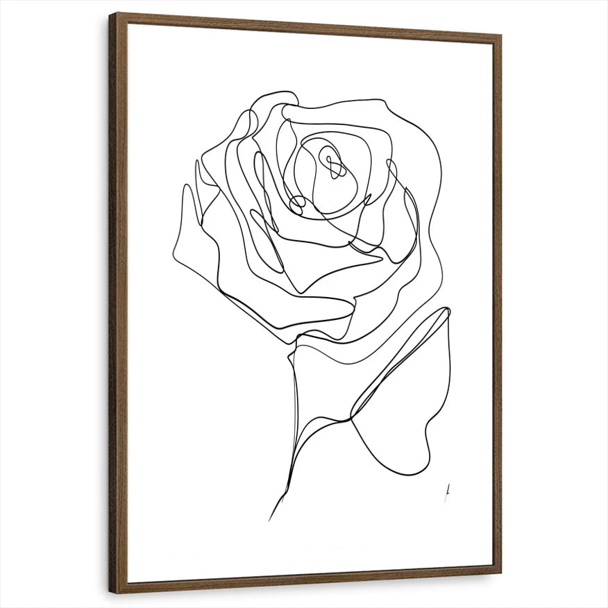 framed-print-brown-walnut-white-border