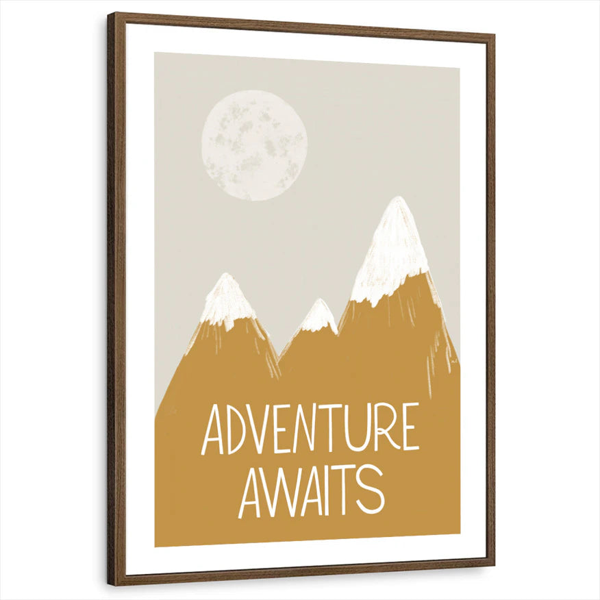 framed-print-brown-walnut-white-border