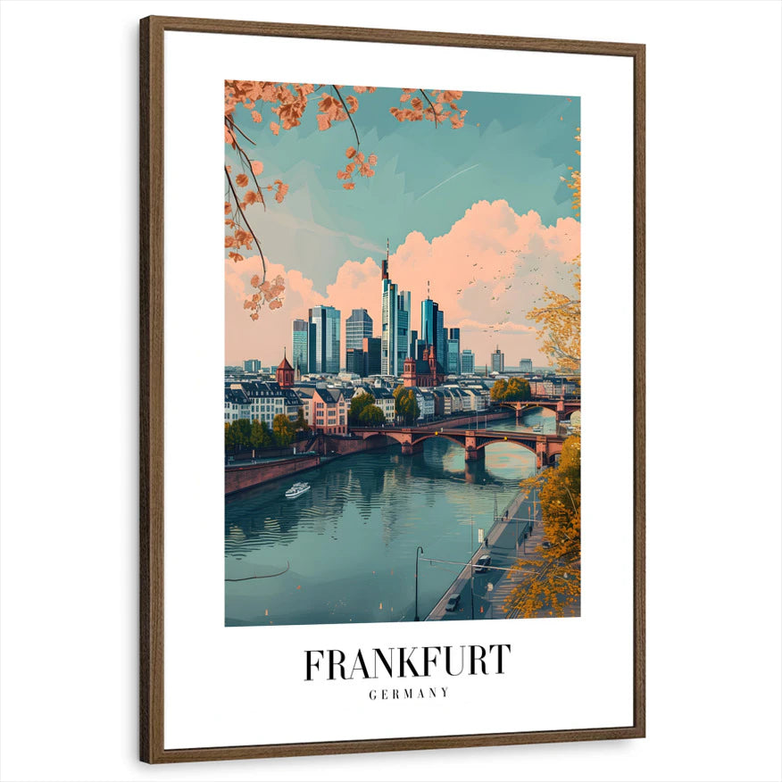 framed-print-brown-walnut-white-border