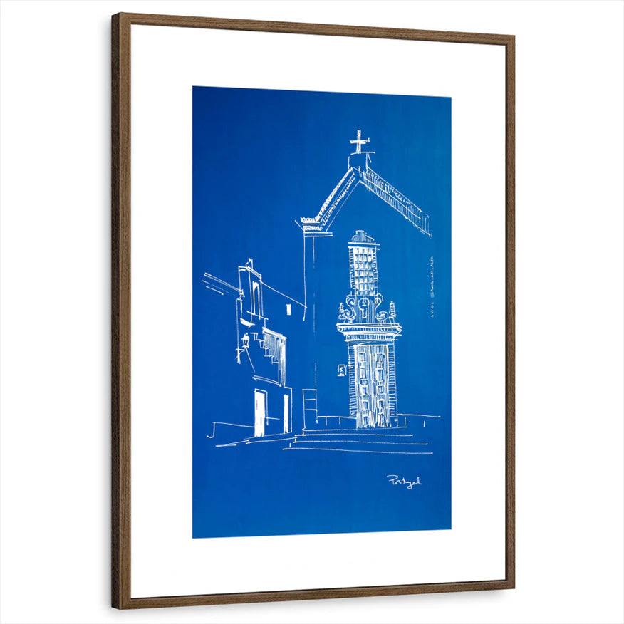 framed-print-brown-walnut-white-border