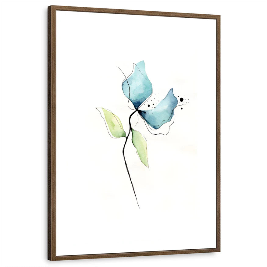 framed-print-brown-walnut-white-border
