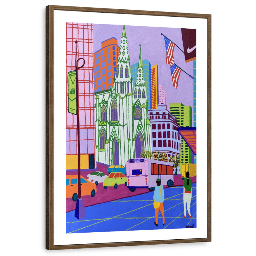 framed-print-brown-walnut-white-border