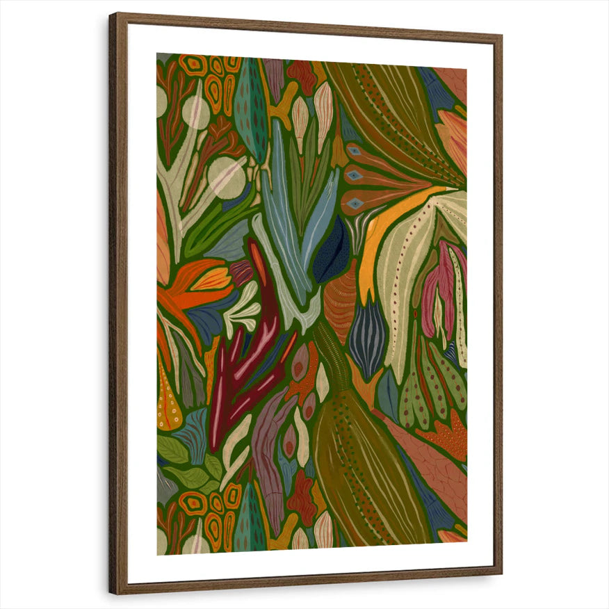 framed-print-brown-walnut-white-border