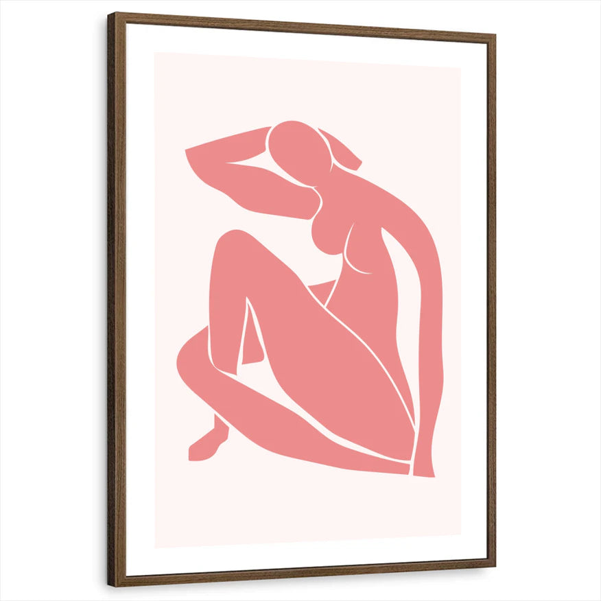 framed-print-brown-walnut-white-border