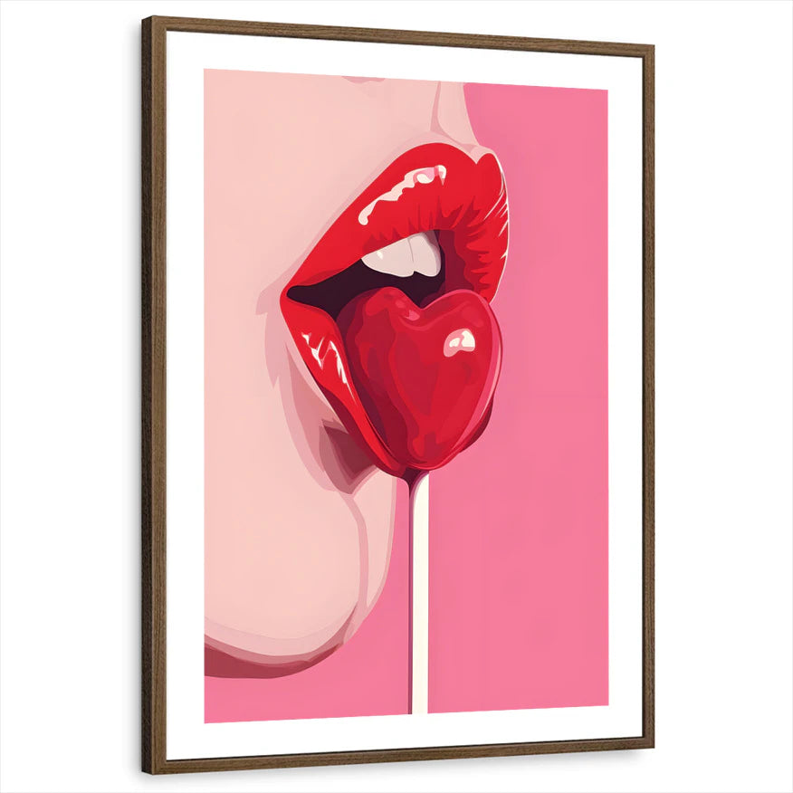 framed-print-brown-walnut-white-border