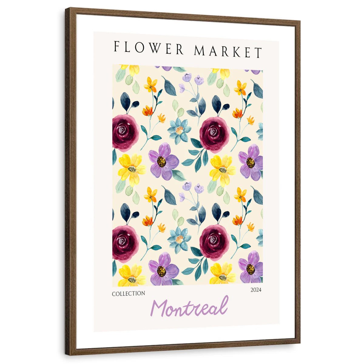 framed-print-brown-walnut-white-border