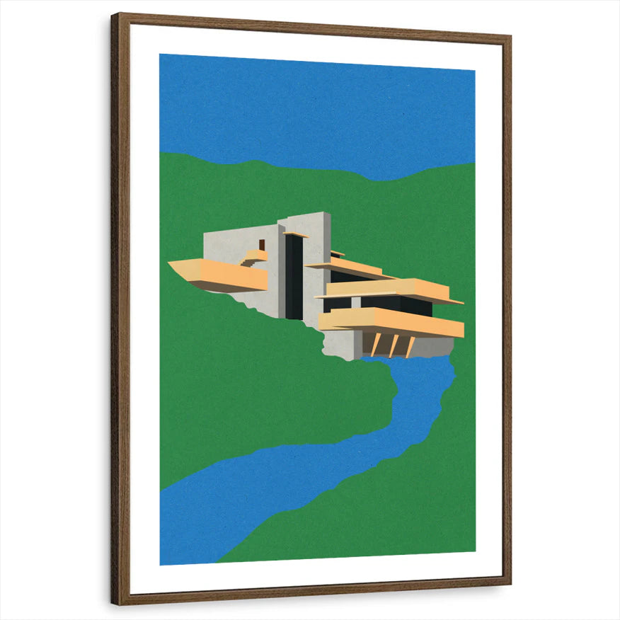 framed-print-brown-walnut-white-border